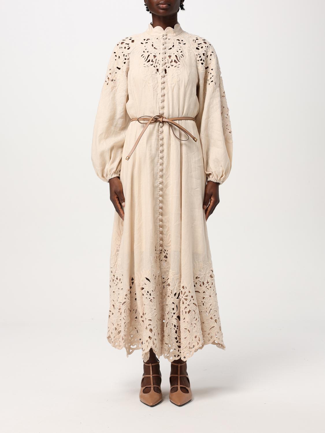 Zimmermann Dress Woman Yellow Cream