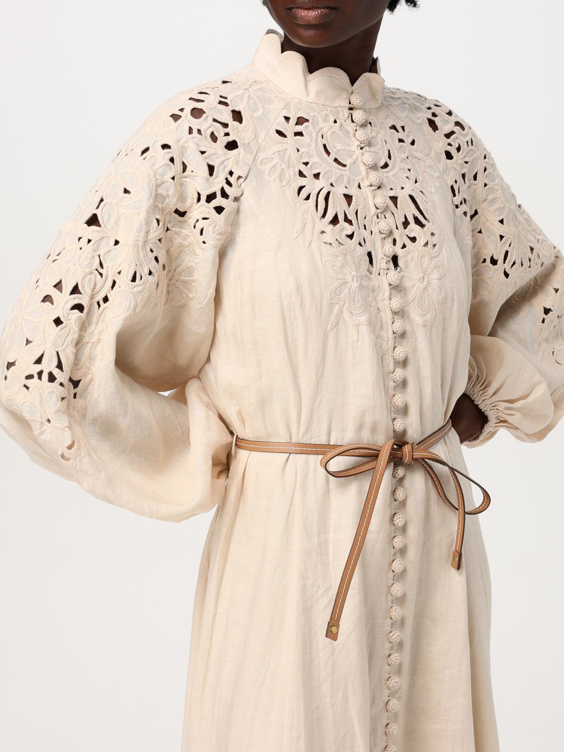 Zimmermann Dress Woman Yellow Cream