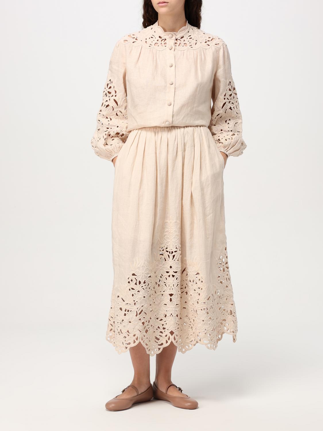 Zimmermann Skirt Woman Yellow Cream