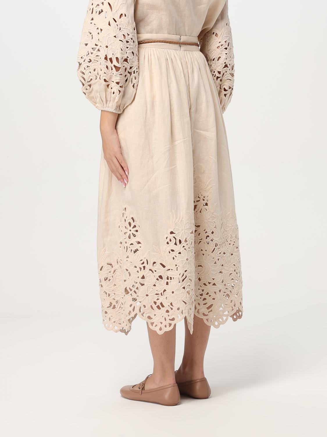 Zimmermann Skirt Woman Yellow Cream