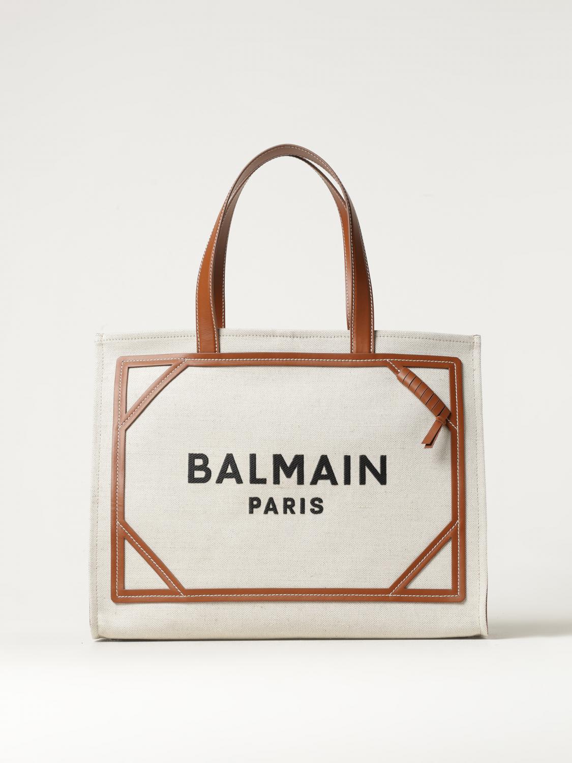 Balmain Tote Bags Woman Brown