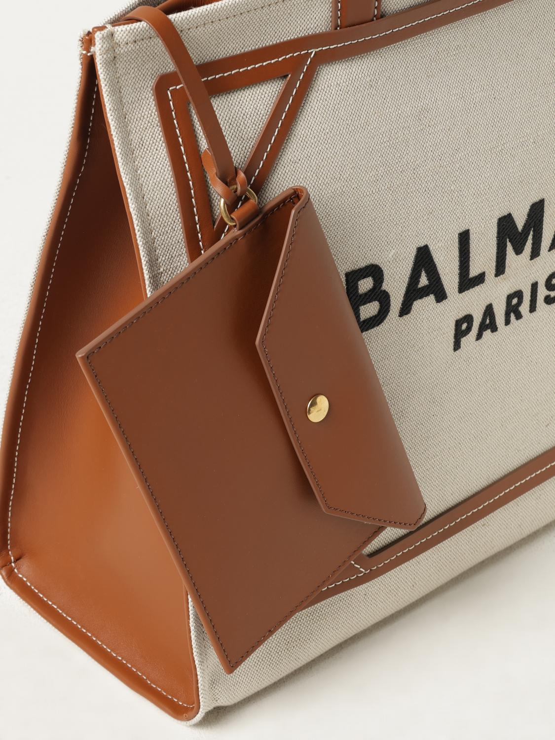 Balmain Tote Bags Woman Brown