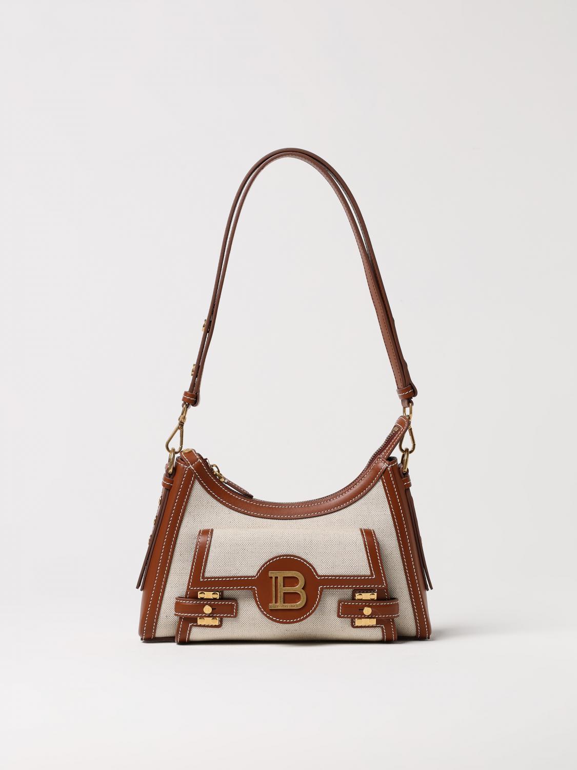 Balmain Shoulder Bag Woman Natural
