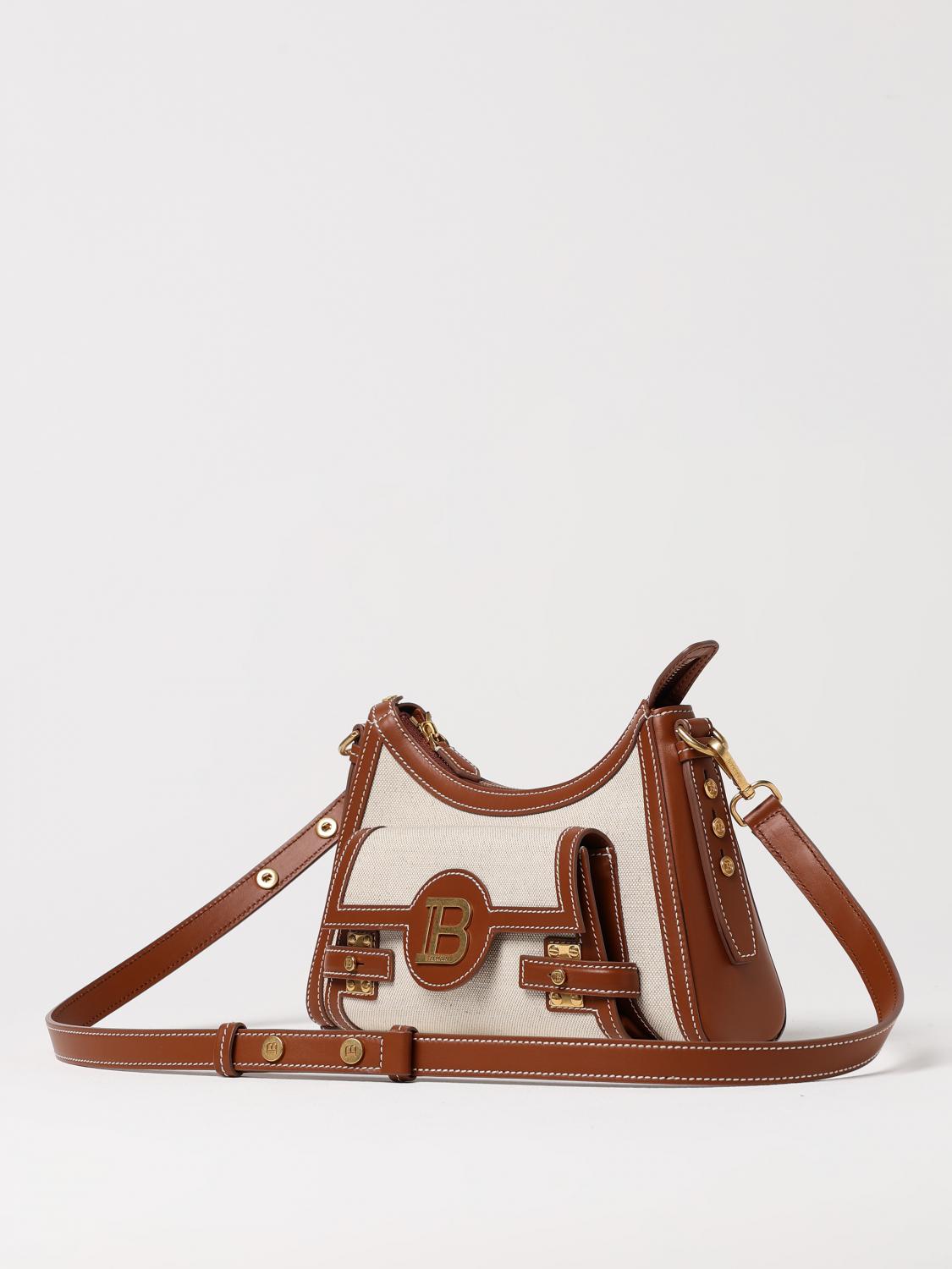 Balmain Shoulder Bag Woman Natural