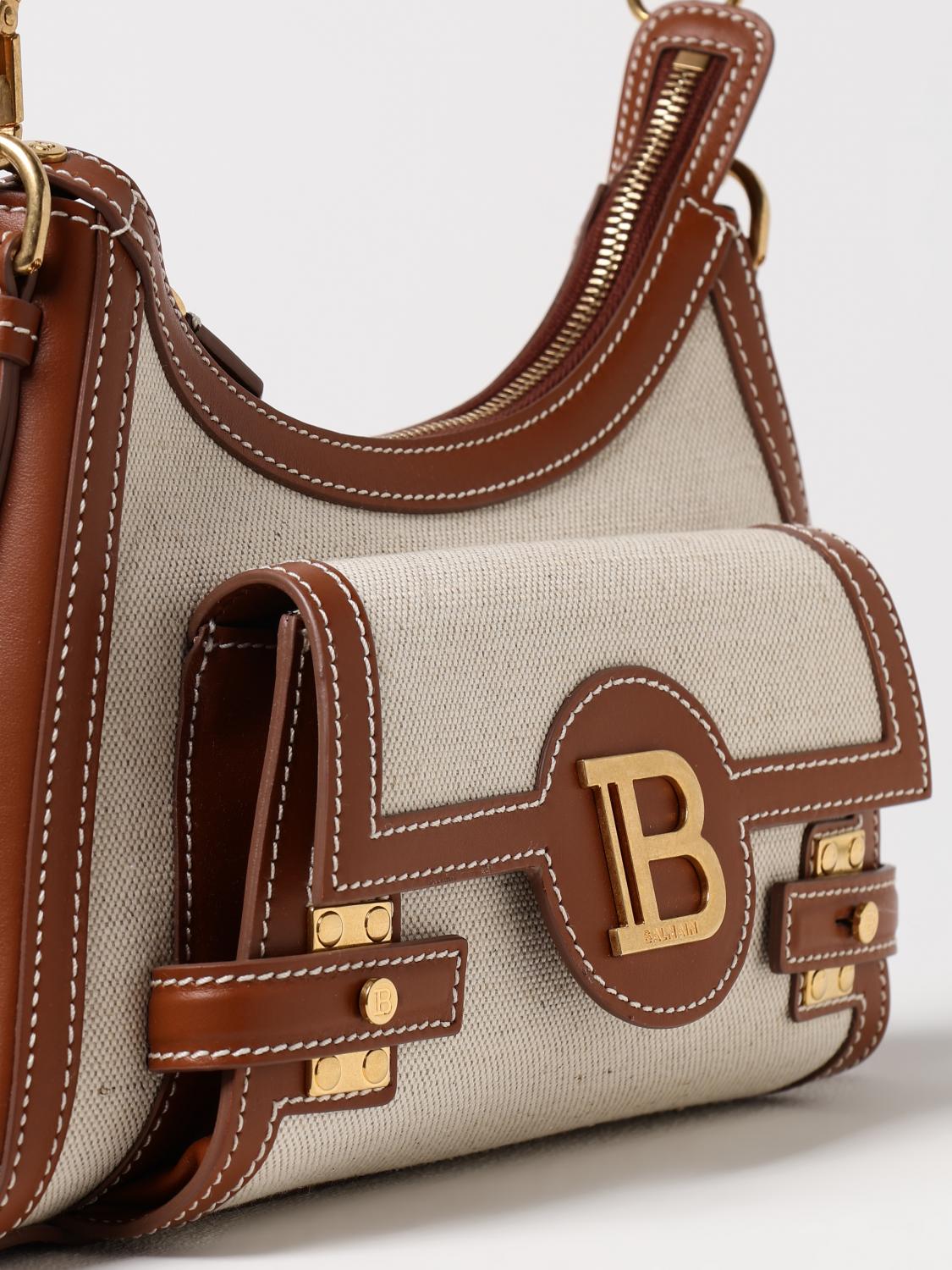 Balmain Shoulder Bag Woman Natural