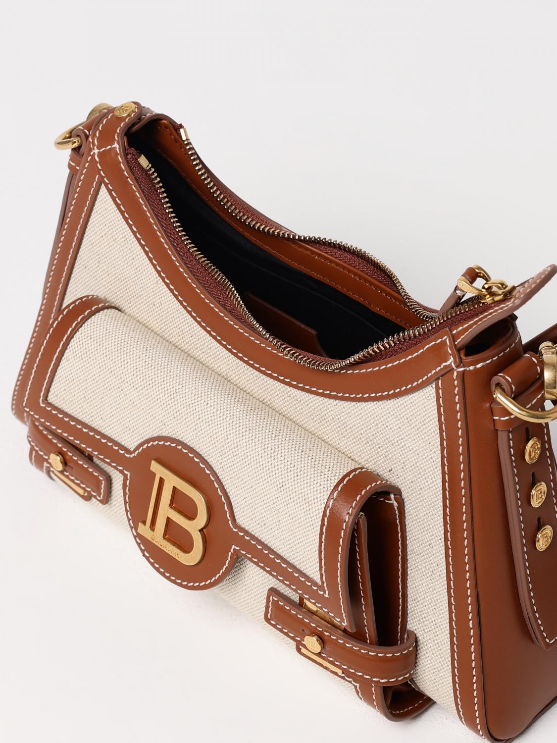Balmain Shoulder Bag Woman Natural