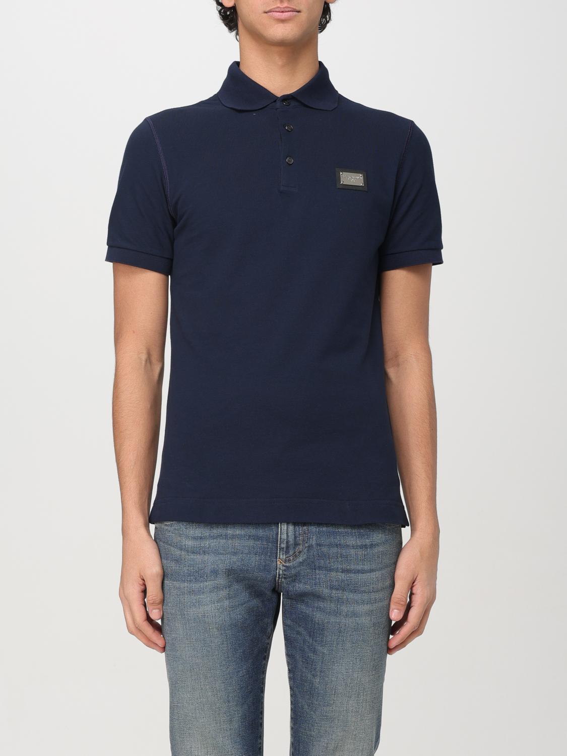 Dolce & Gabbana Polo Shirt Men Blue