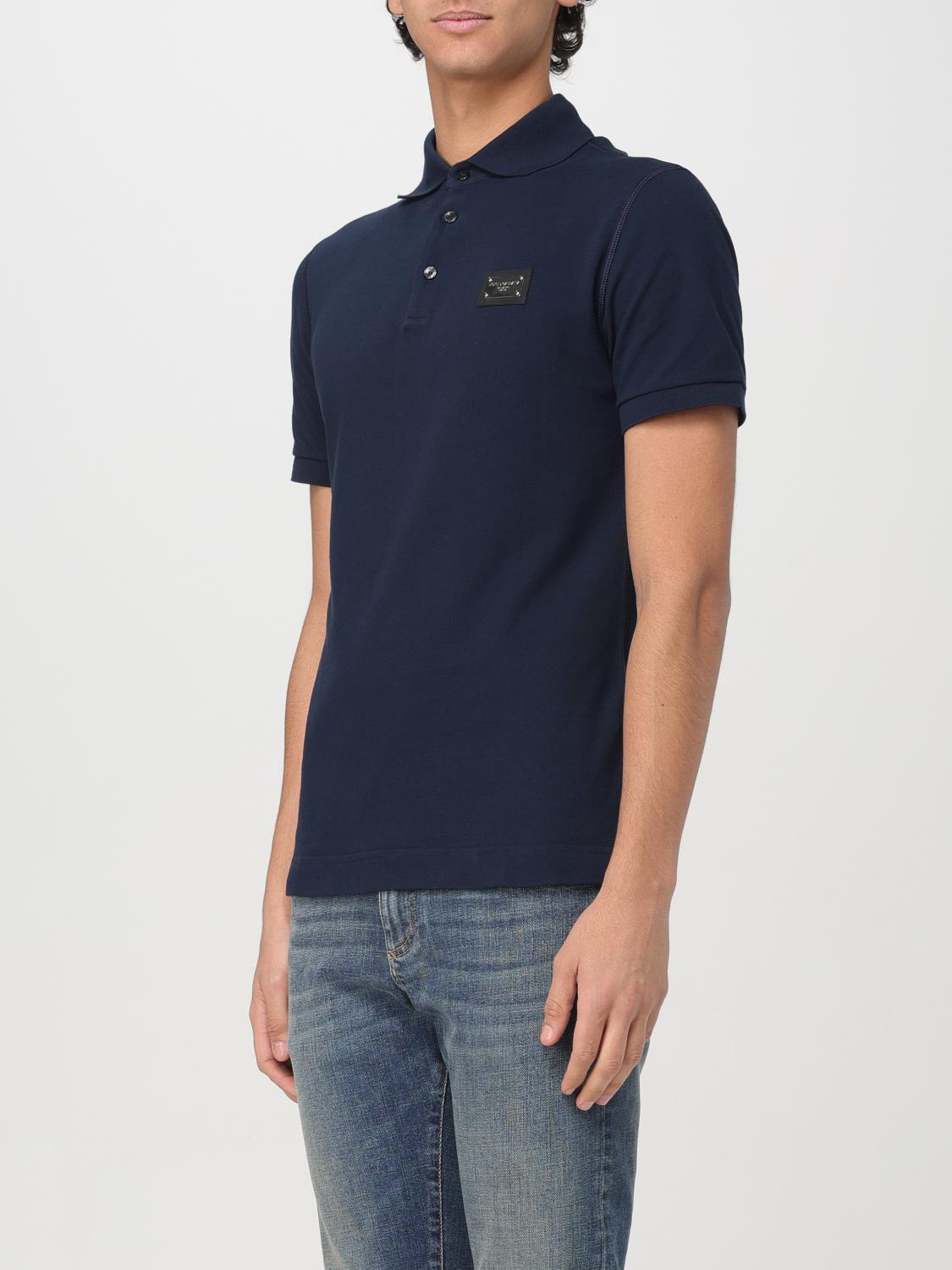 Dolce & Gabbana Polo Shirt Men Blue