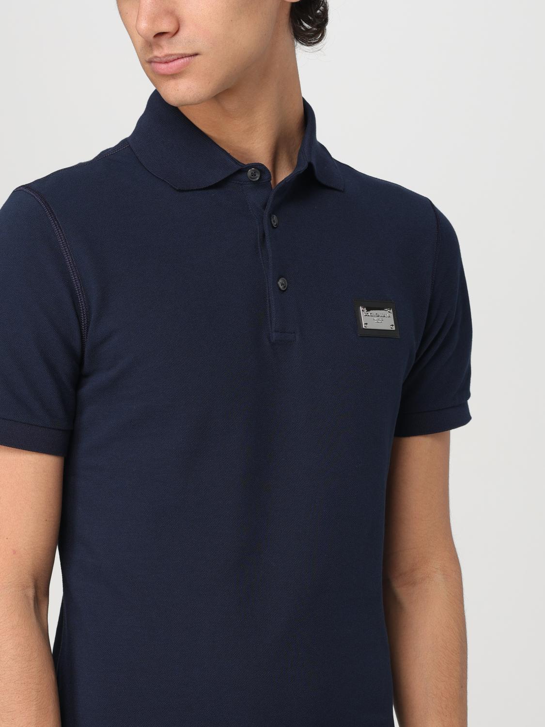 Dolce & Gabbana Polo Shirt Men Blue