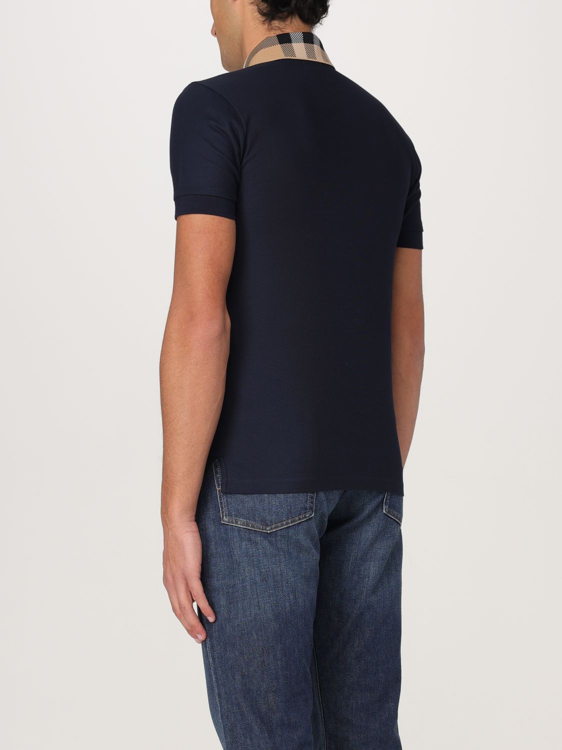 Burberry Polo Shirt Men Navy