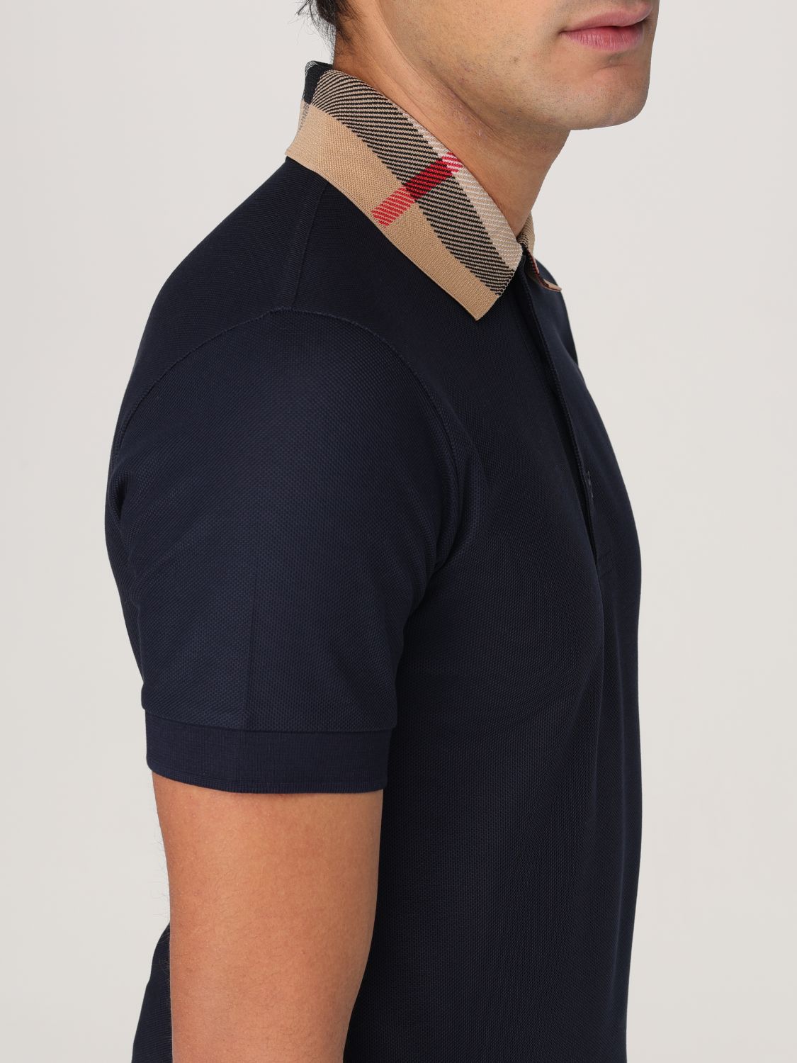 Burberry Polo Shirt Men Navy