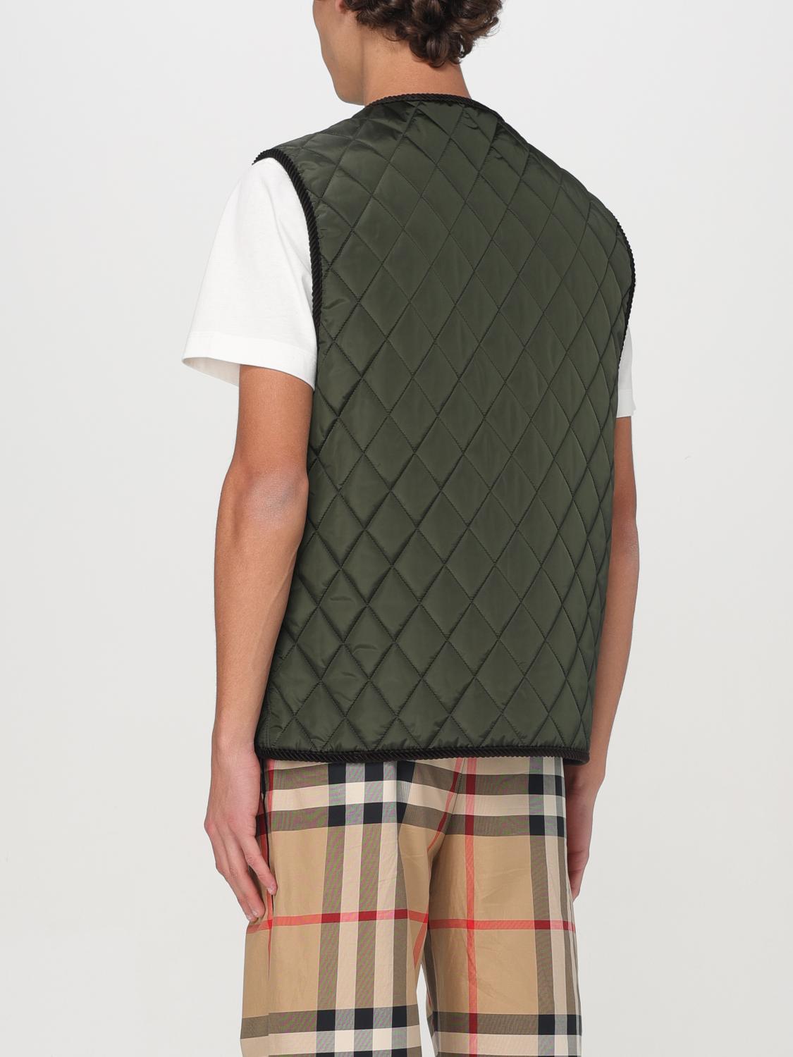 Burberry Suit Vest Men Olive