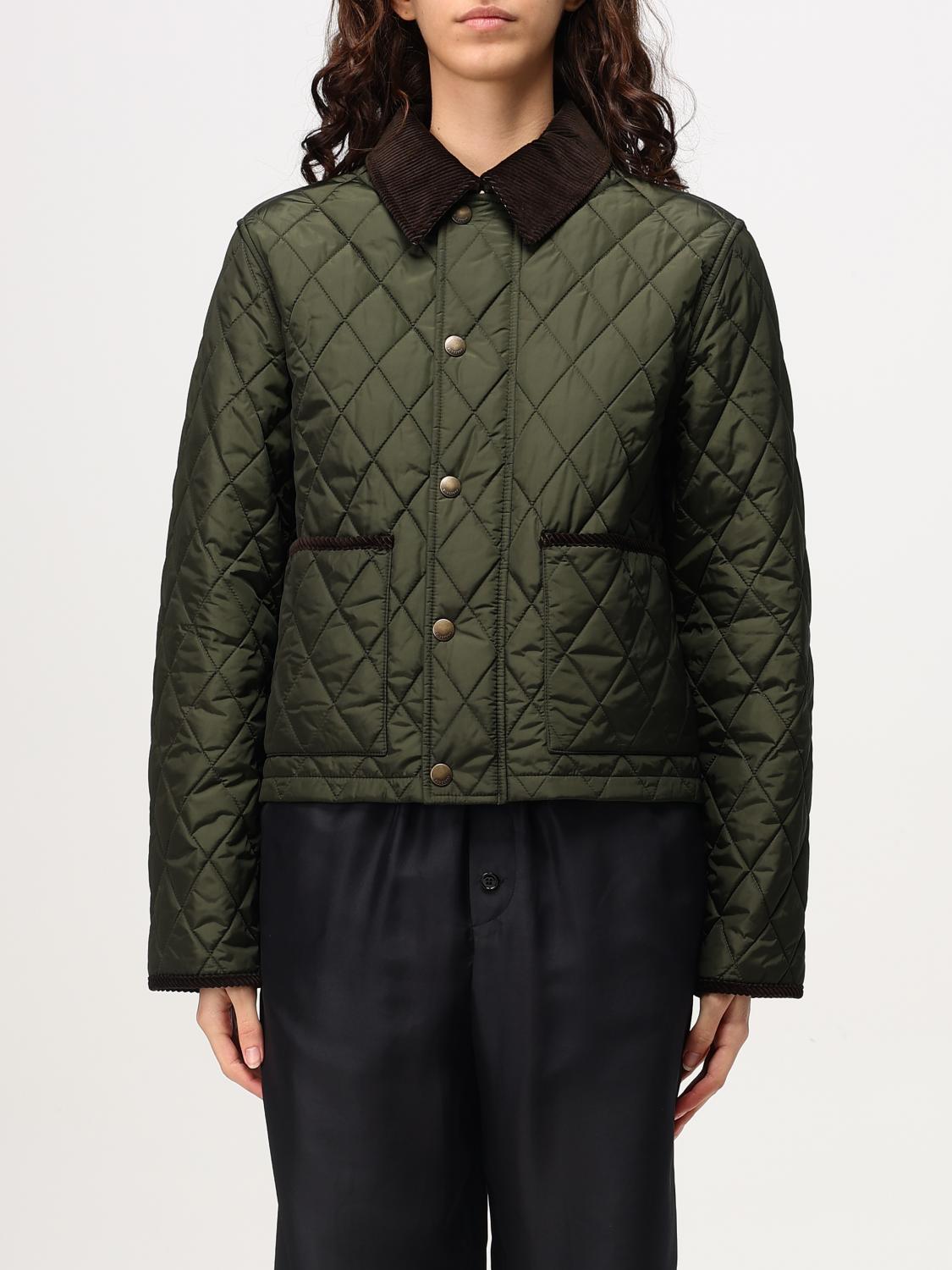 Burberry Jacket Woman Olive