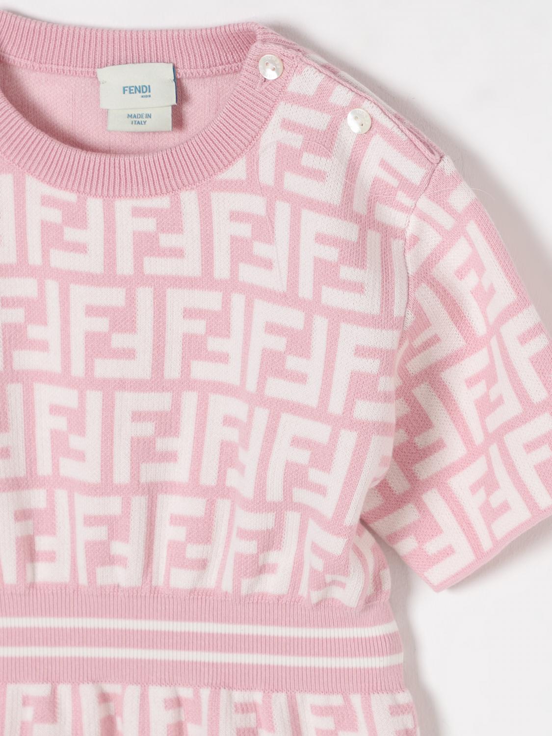 Fendi Romper Kids Pink