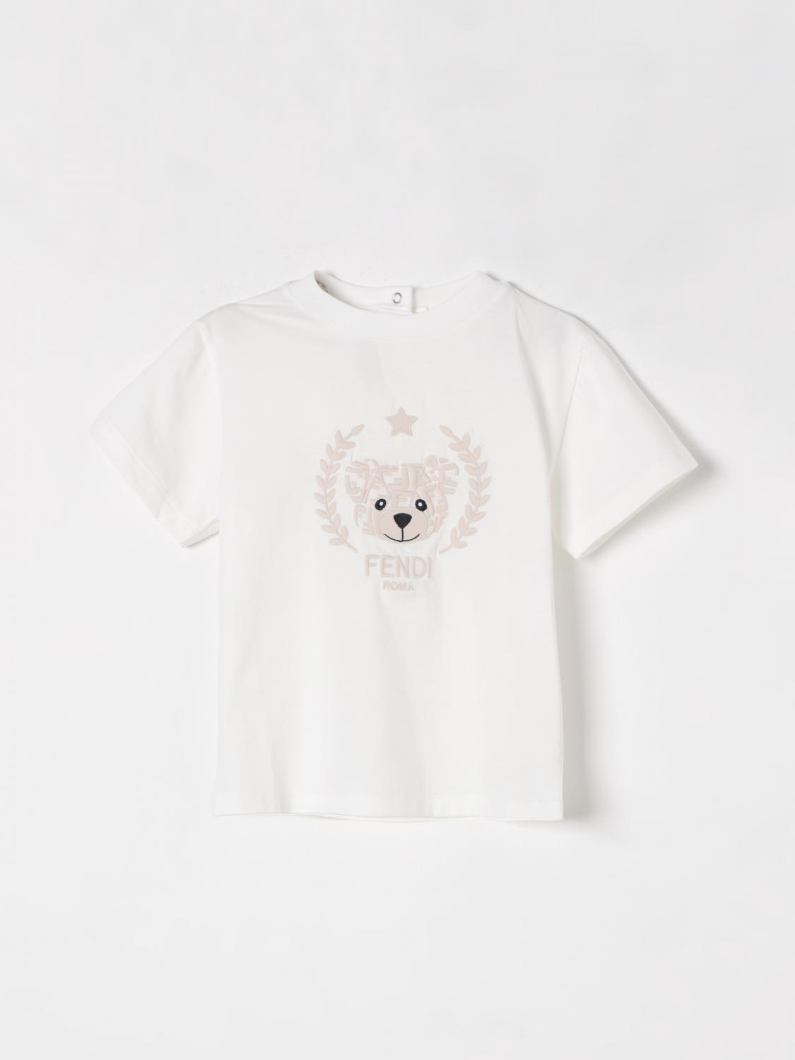 Fendi T Shirt Kids White