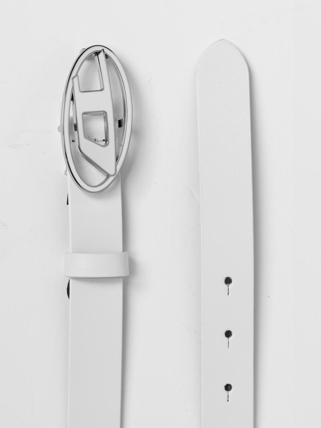 Diesel Belt Woman White