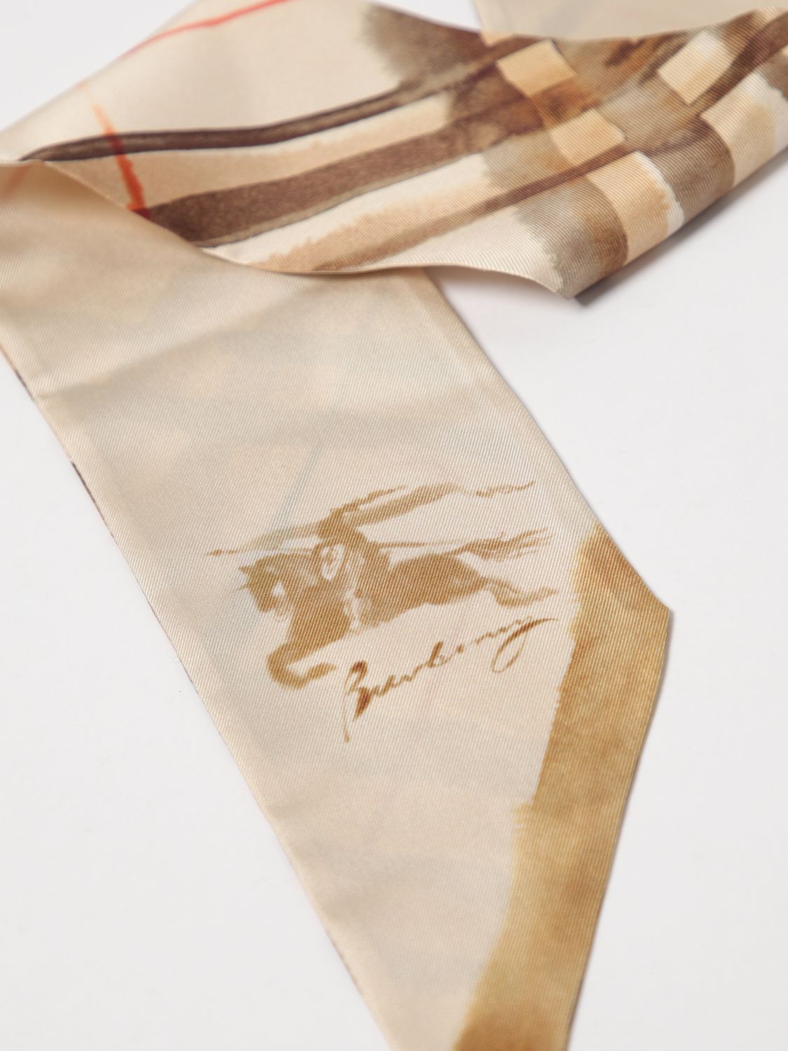 Burberry Neck Scarf Woman White
