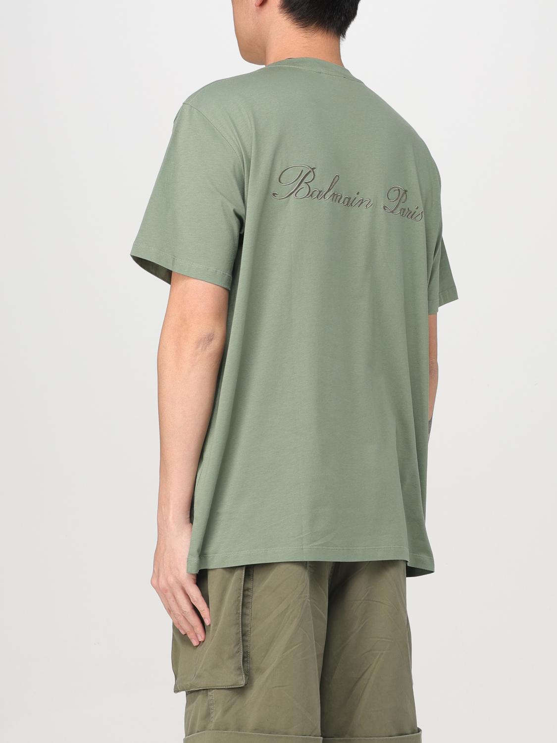 Balmain T Shirt Men Green