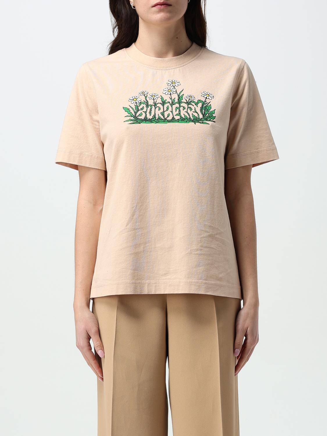 Burberry T Shirt Woman Beige