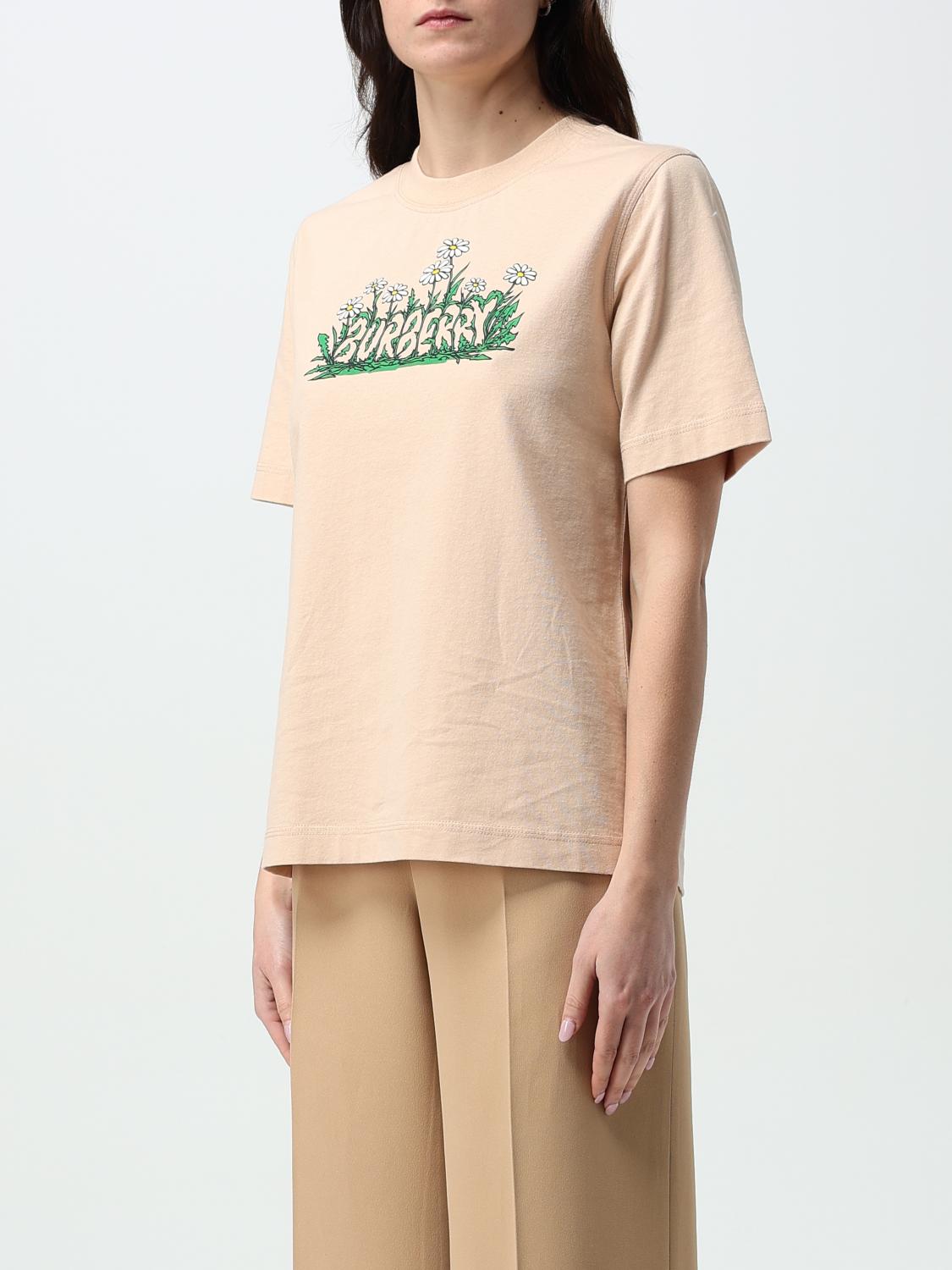 Burberry T Shirt Woman Beige