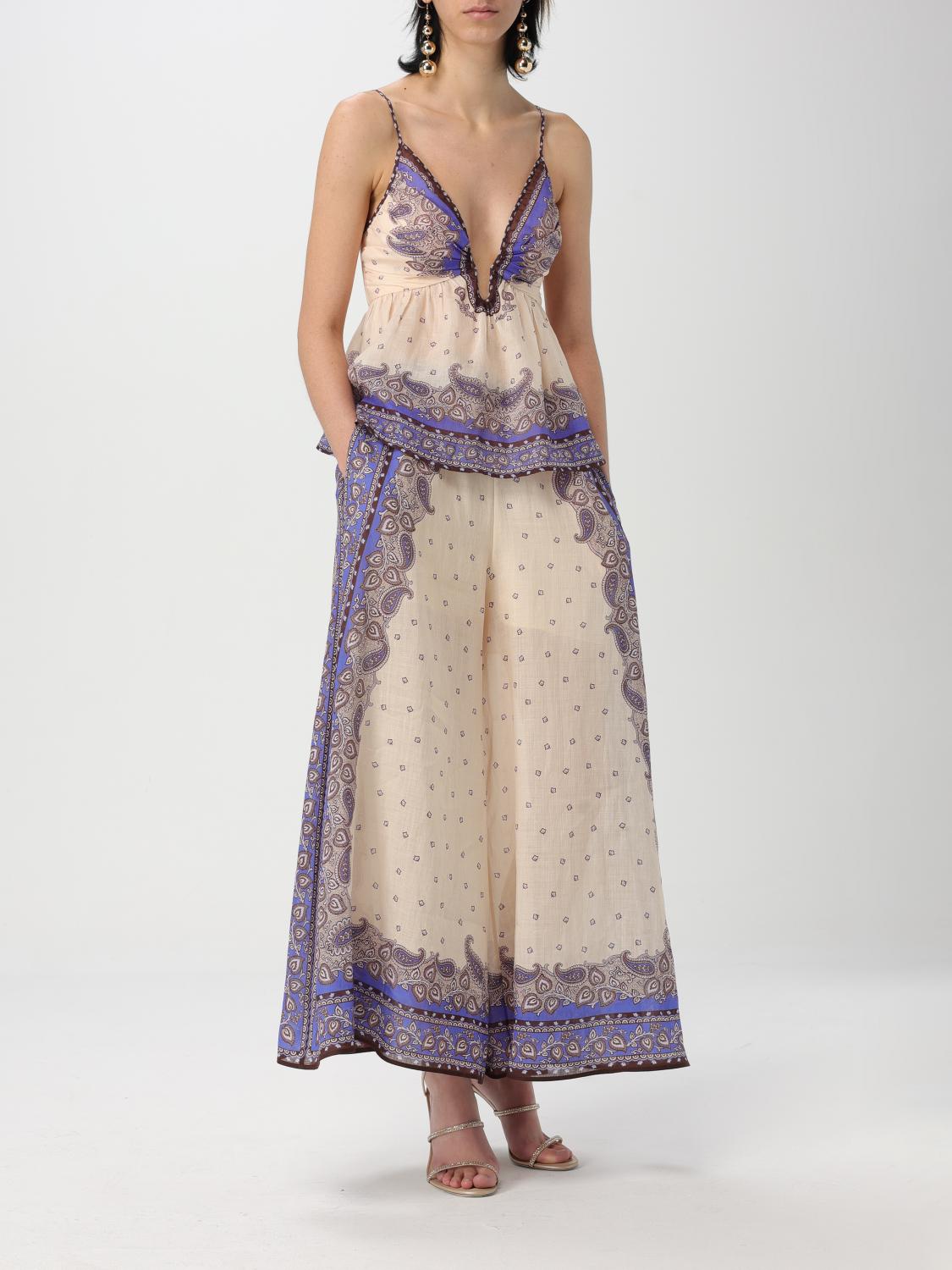 Zimmermann Pants Woman Violet