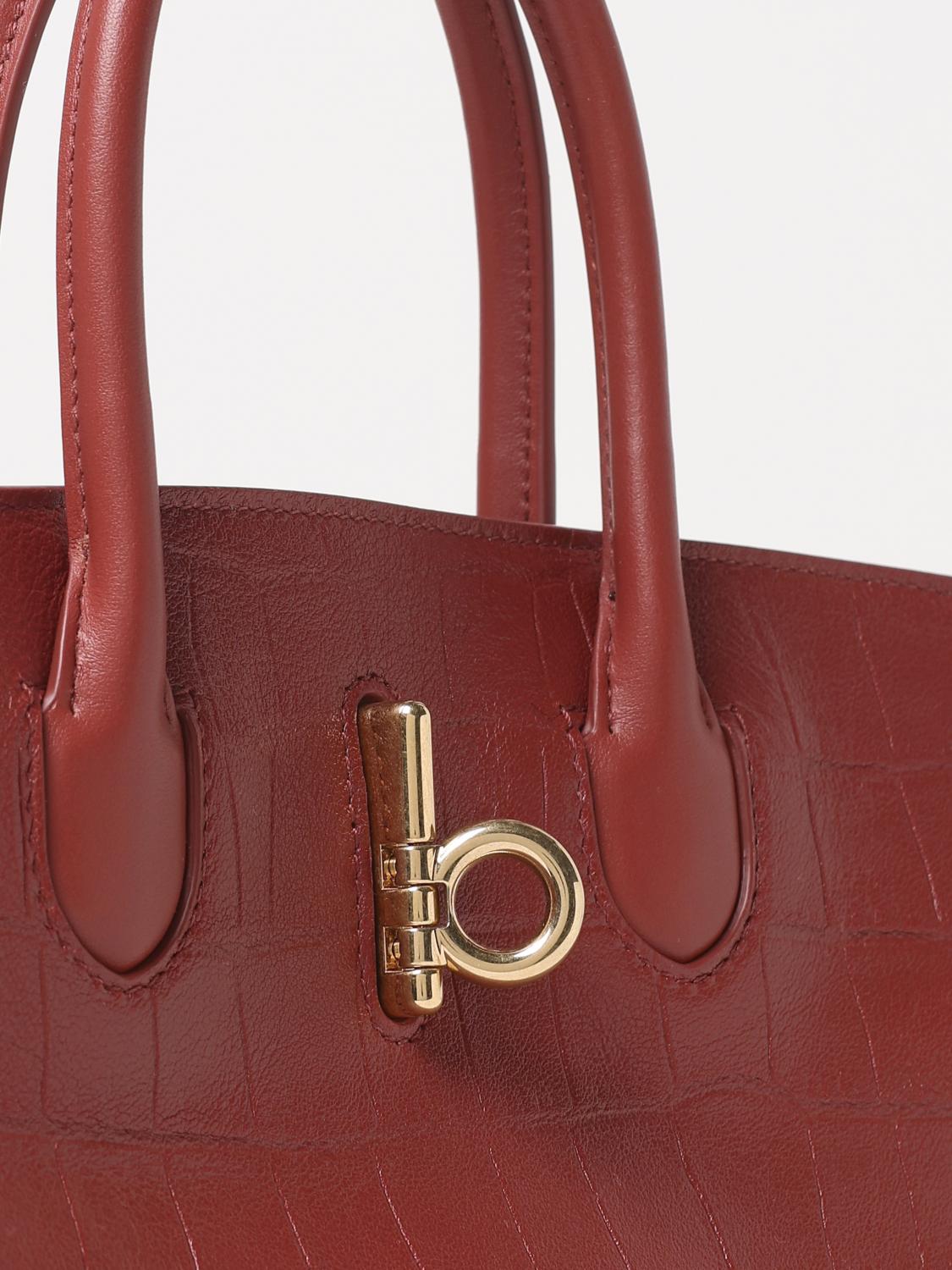 Burberry Handbag Woman Brick Red