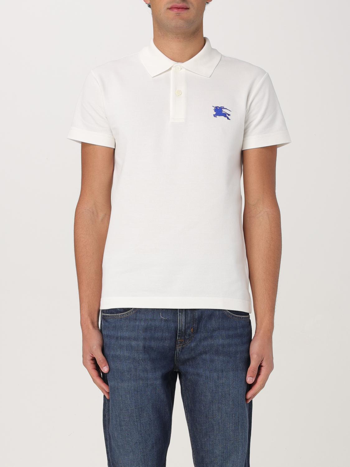 Burberry Polo Shirt Men Ivory