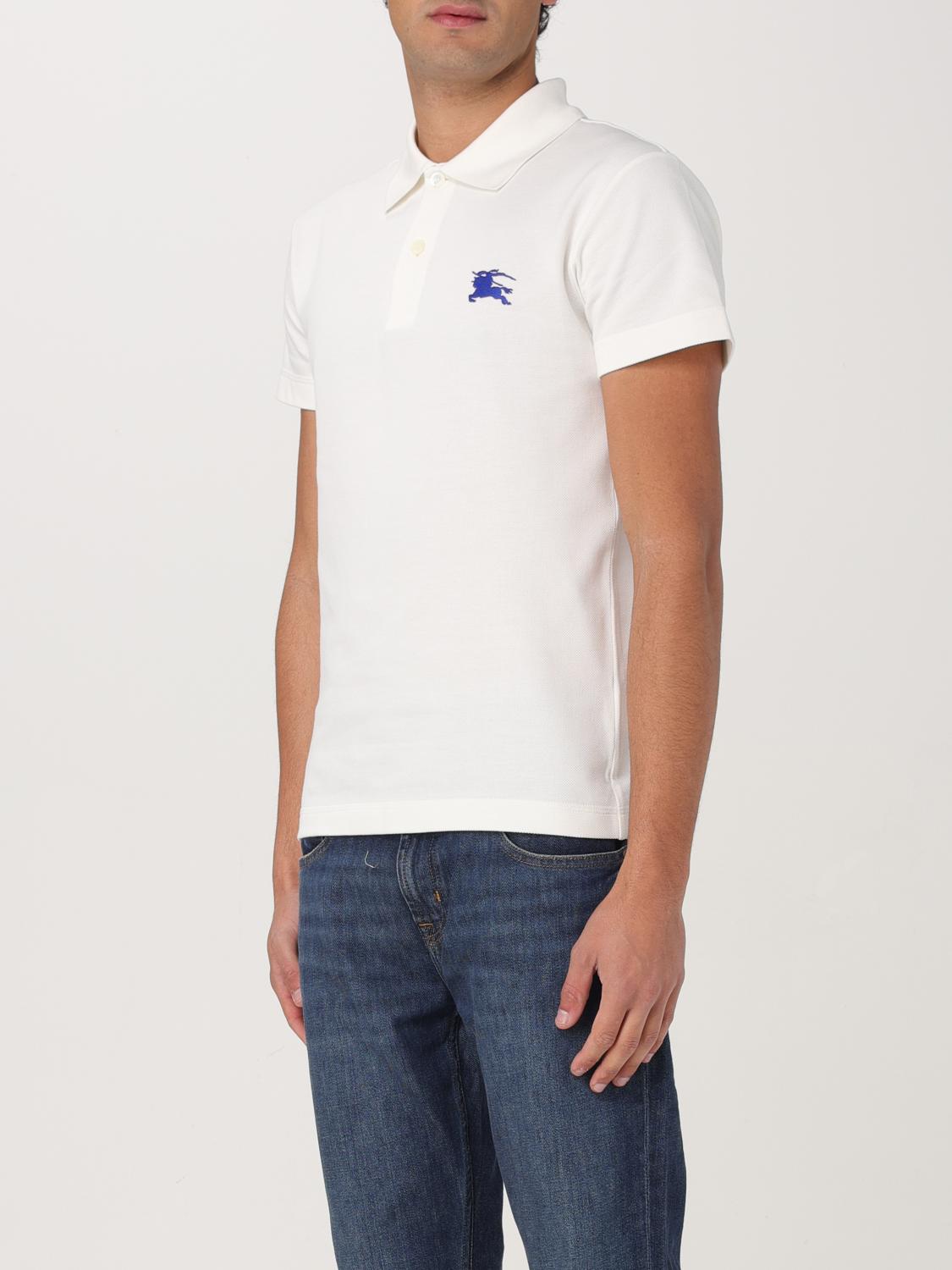 Burberry Polo Shirt Men Ivory