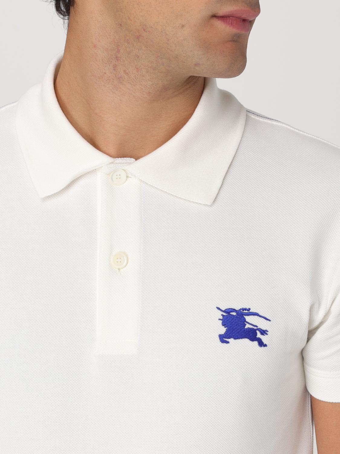 Burberry Polo Shirt Men Ivory