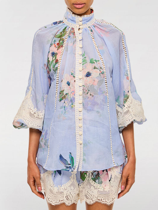 Zimmermann Shirt Woman Gnawed Blue