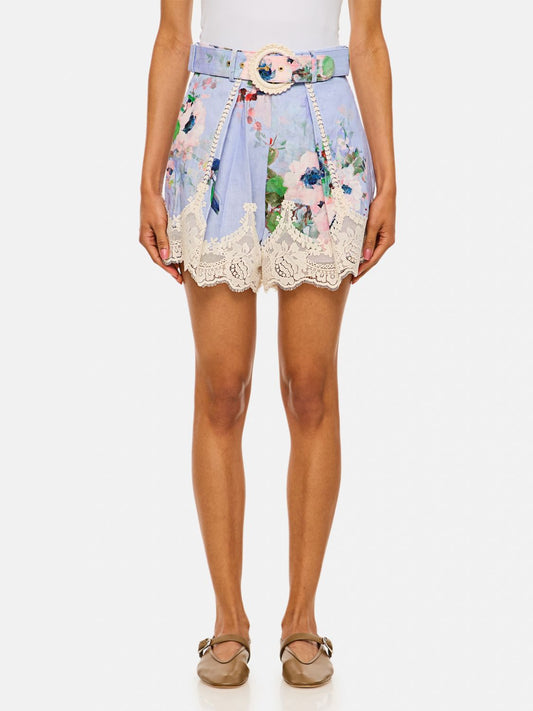 Zimmermann Short Woman Gnawed Blue