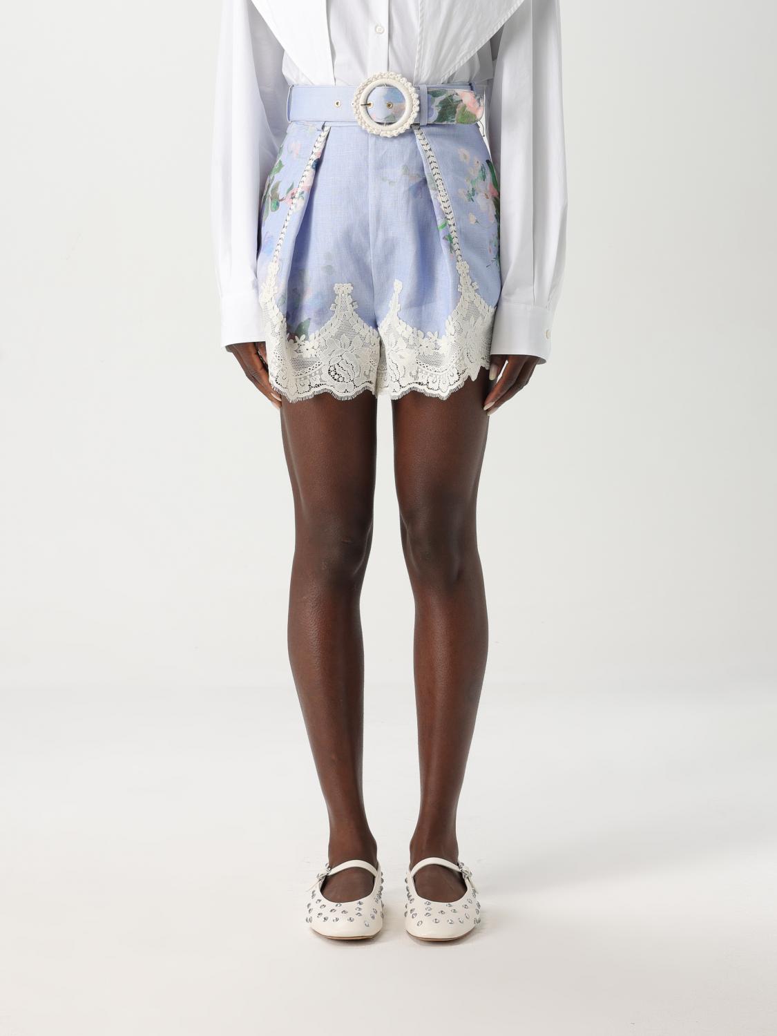 Zimmermann Short Woman Gnawed Blue