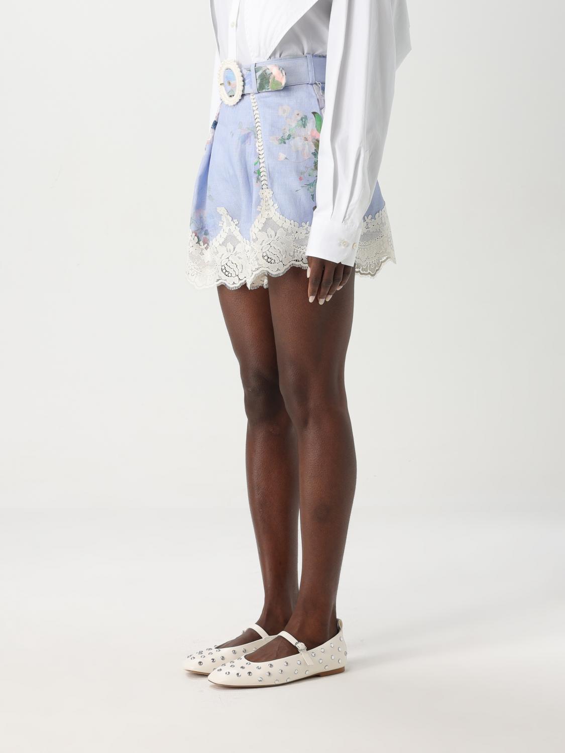 Zimmermann Short Woman Gnawed Blue