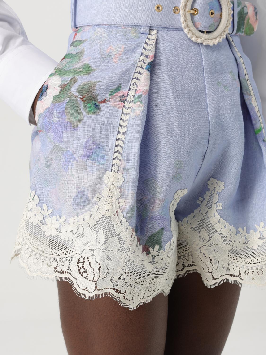 Zimmermann Short Woman Gnawed Blue