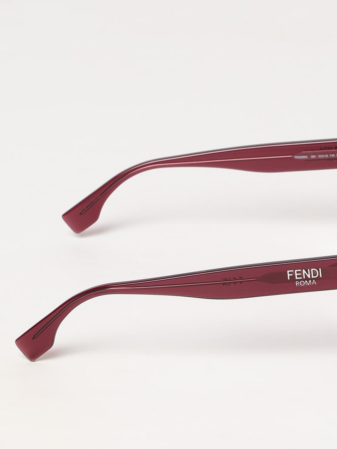 Fendi Optical Frames Woman Burgundy
