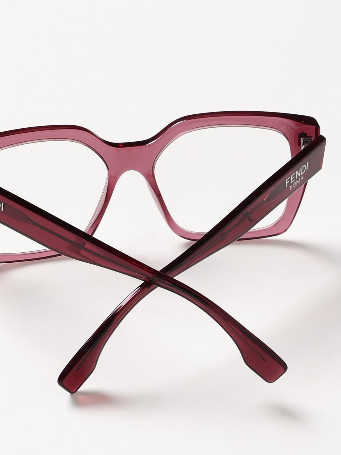Fendi Optical Frames Woman Burgundy