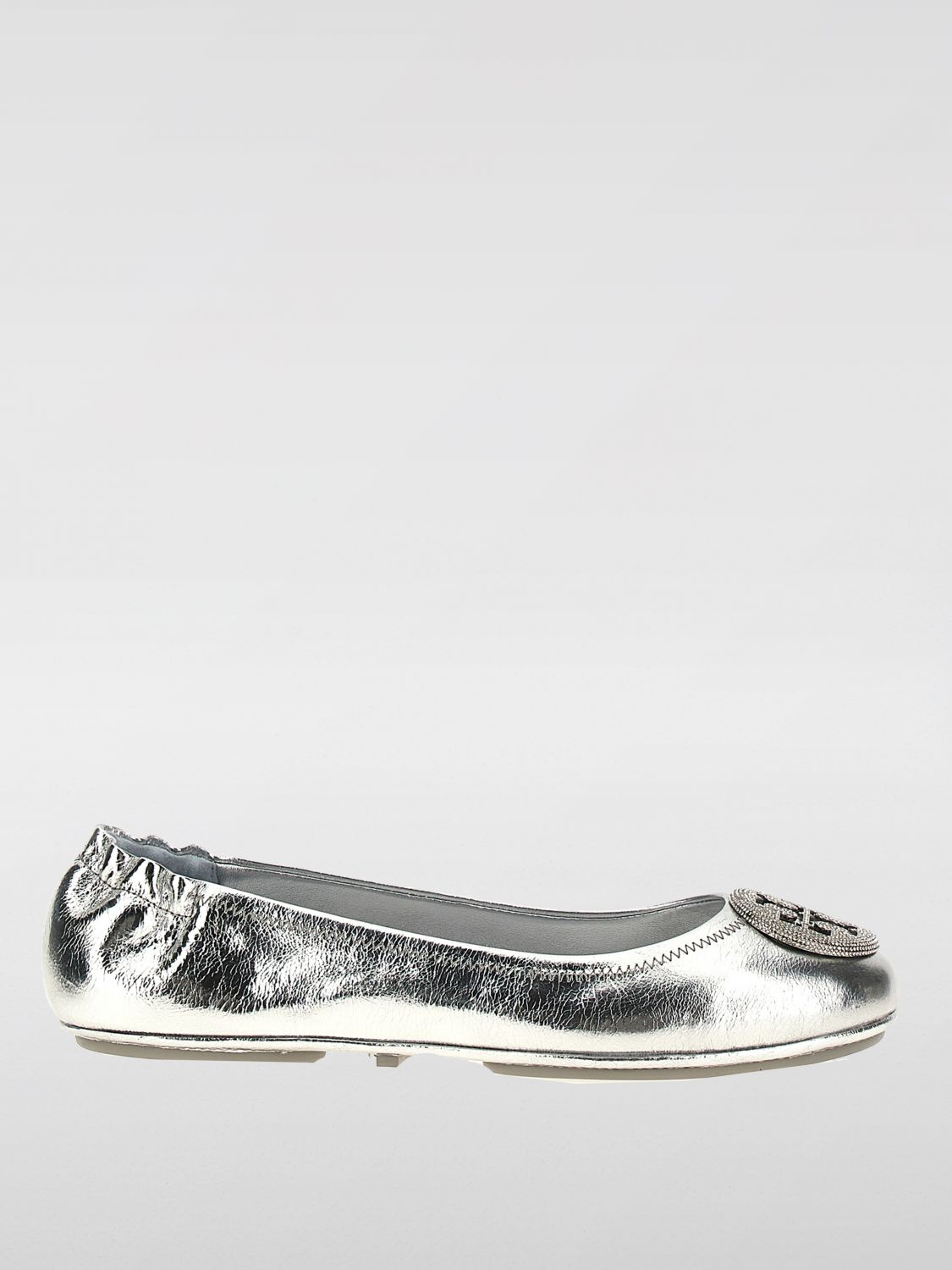 Tory Burch Ballet Flats Woman Silver