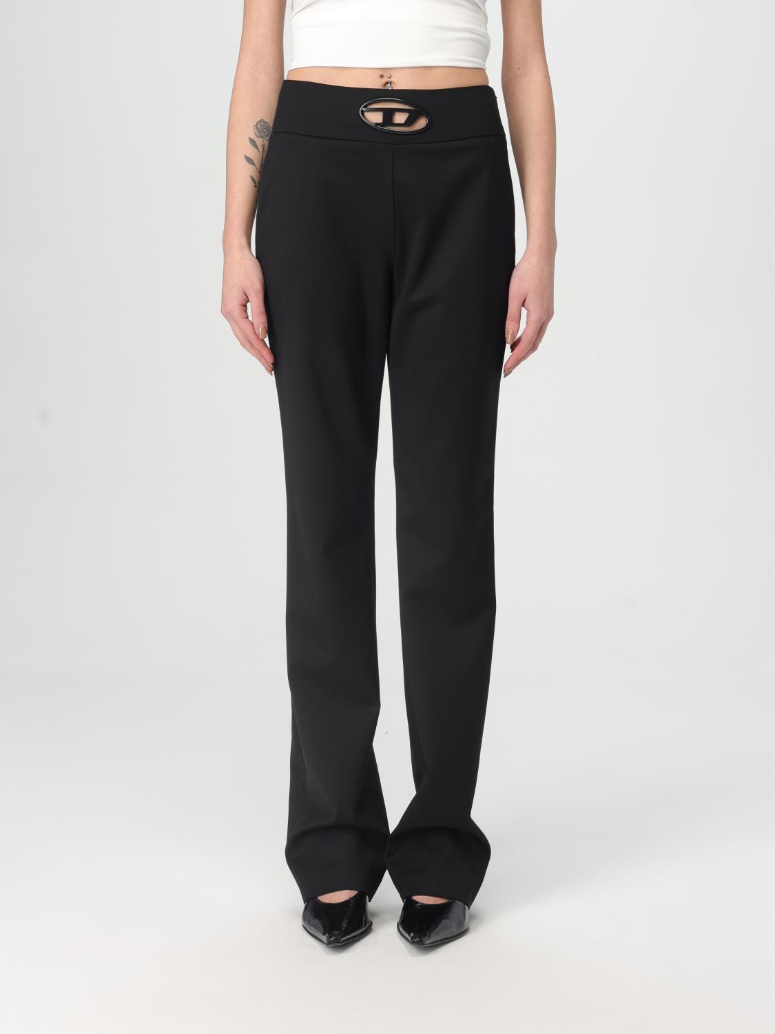 Diesel Pants Woman Black