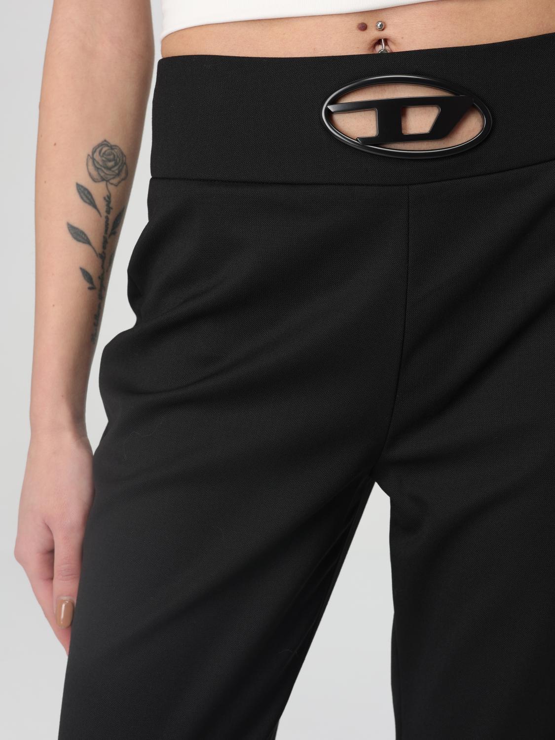 Diesel Pants Woman Black