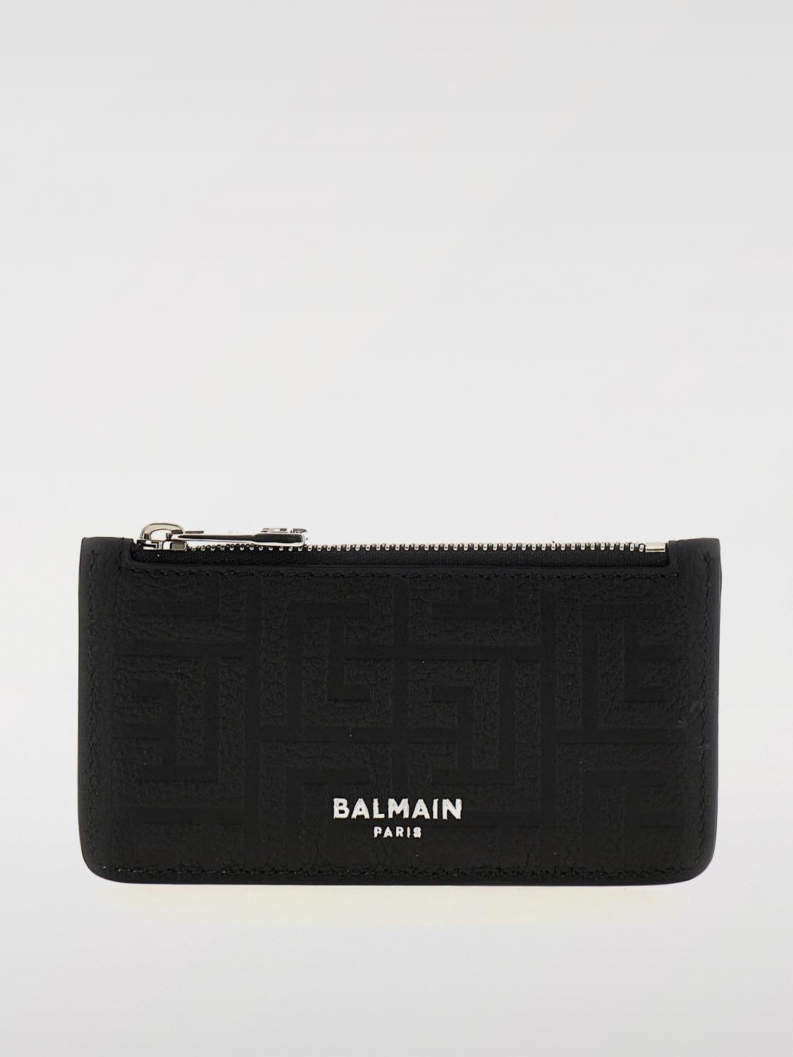 Balmain Wallet Men Black