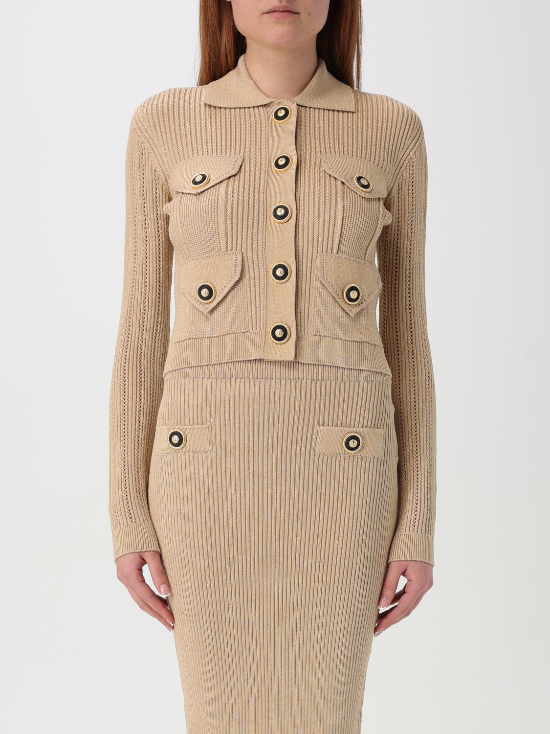 Balmain Cardigan Woman Beige