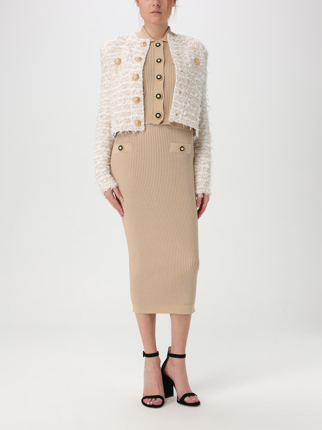 Balmain Cardigan Woman Beige