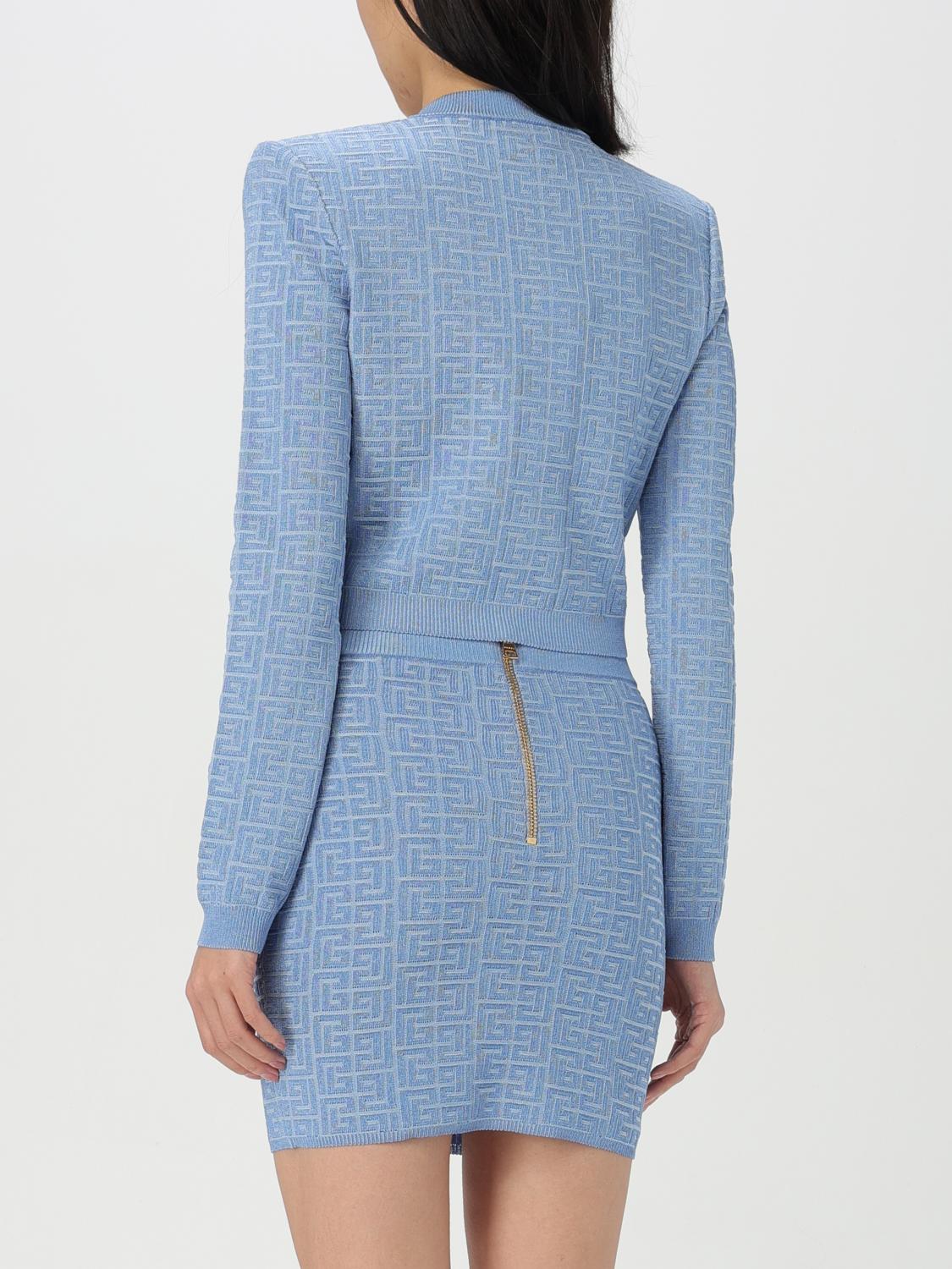 Balmain Cardigan Woman Blue
