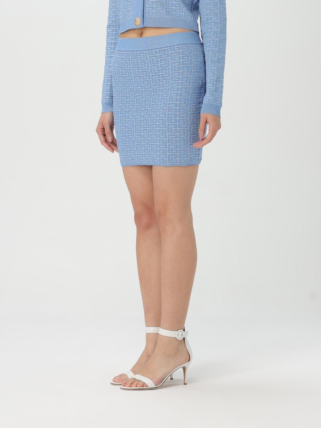 Balmain Skirt Woman Blue