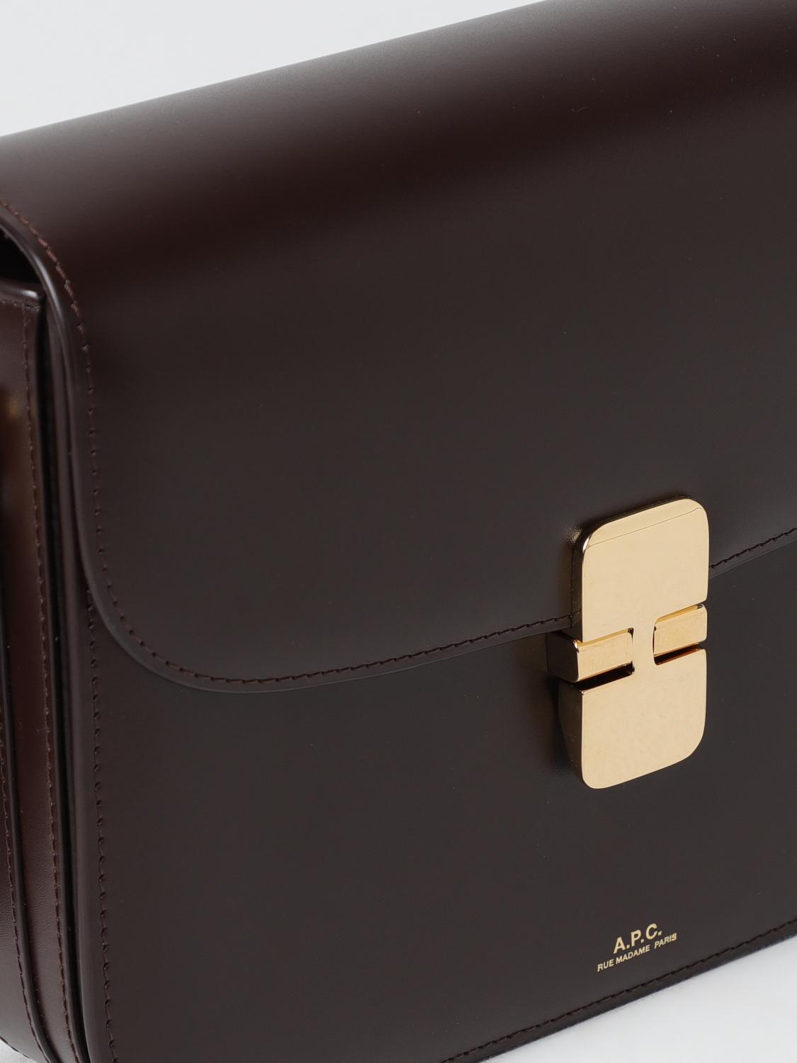 A.P.C. Crossbody Bags Woman Brown