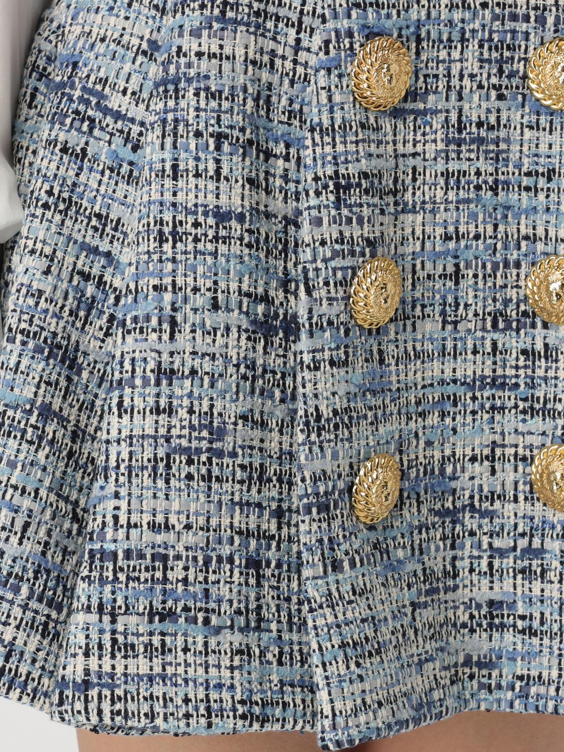 Balmain Skirt Woman Blue