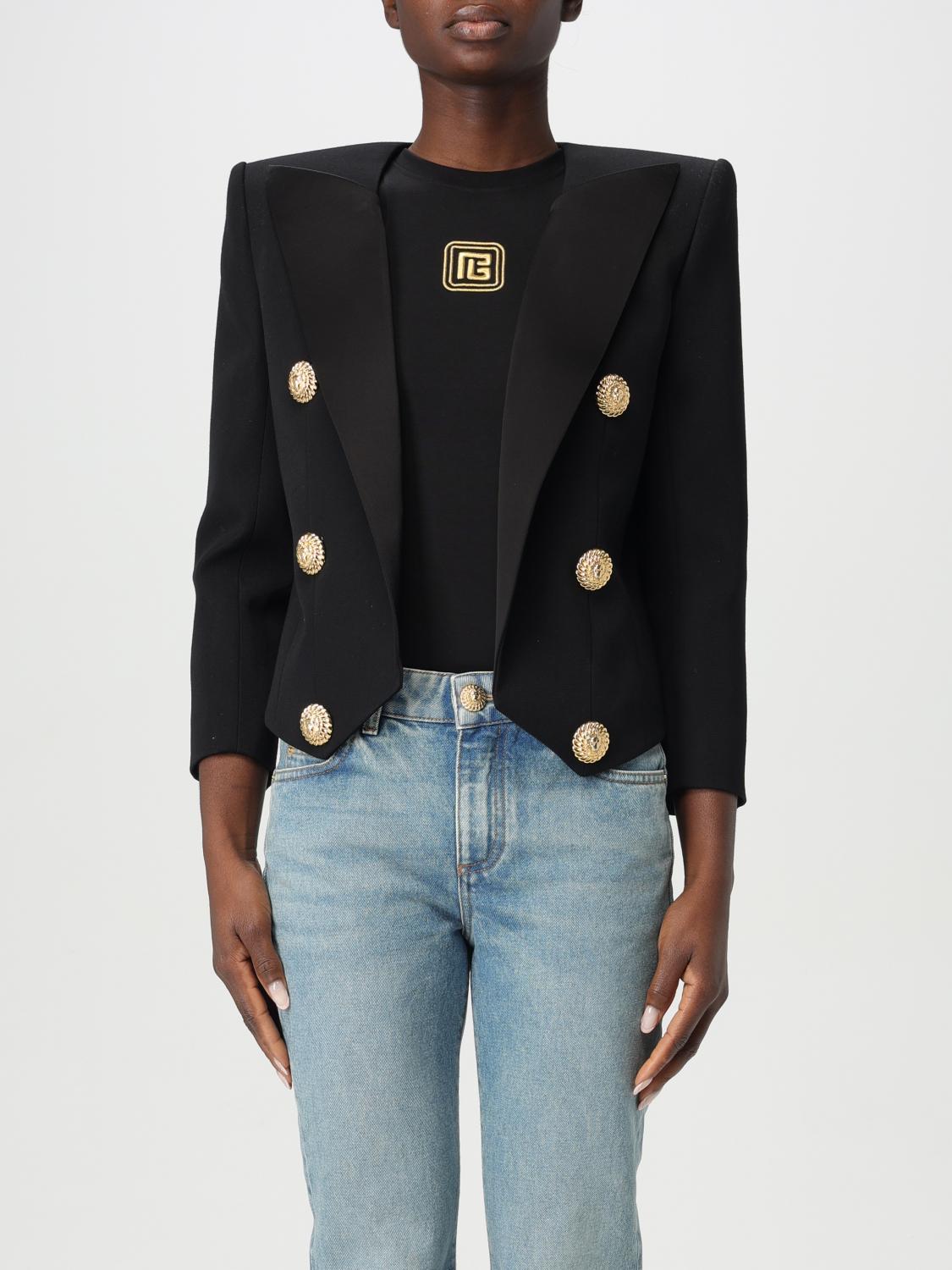 Balmain Blazer Woman Black