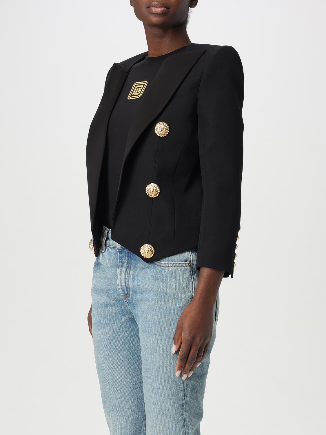 Balmain Blazer Woman Black