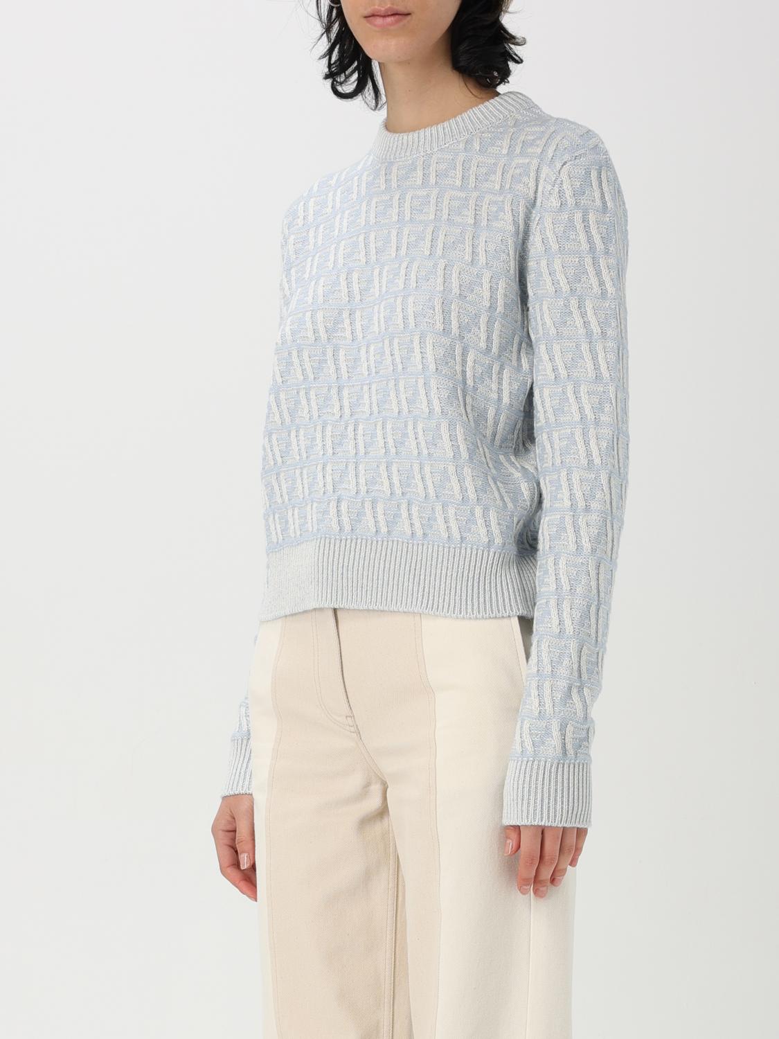 Fendi Sweater Woman Gnawed Blue