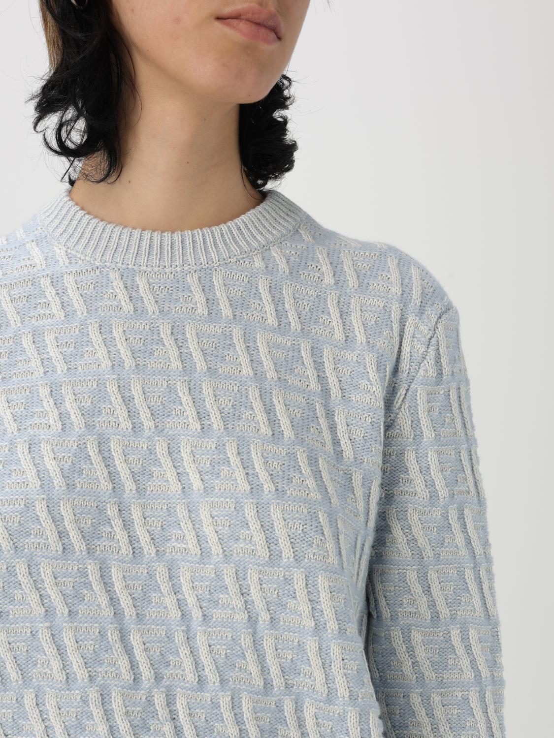 Fendi Sweater Woman Gnawed Blue